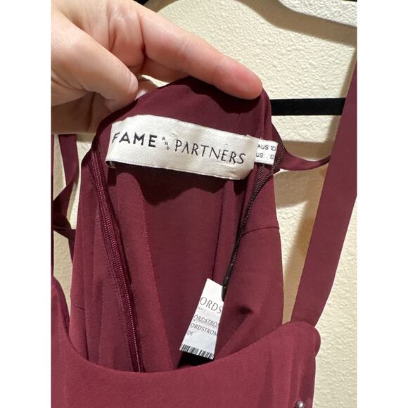 Womens red burgundy Fame and Partners The Guava Dress size 6 NEW - Picture 6 of 7